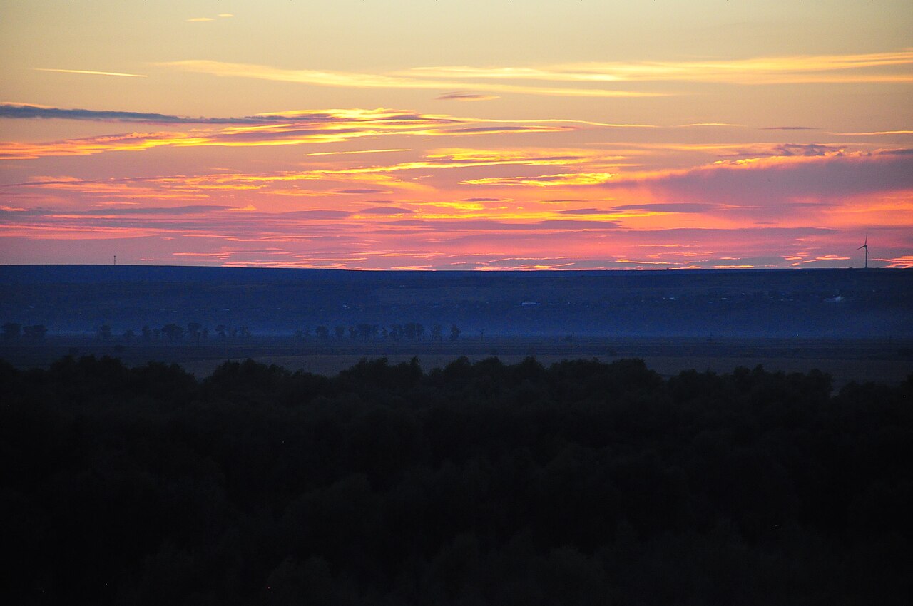Apus în lunca Prutului